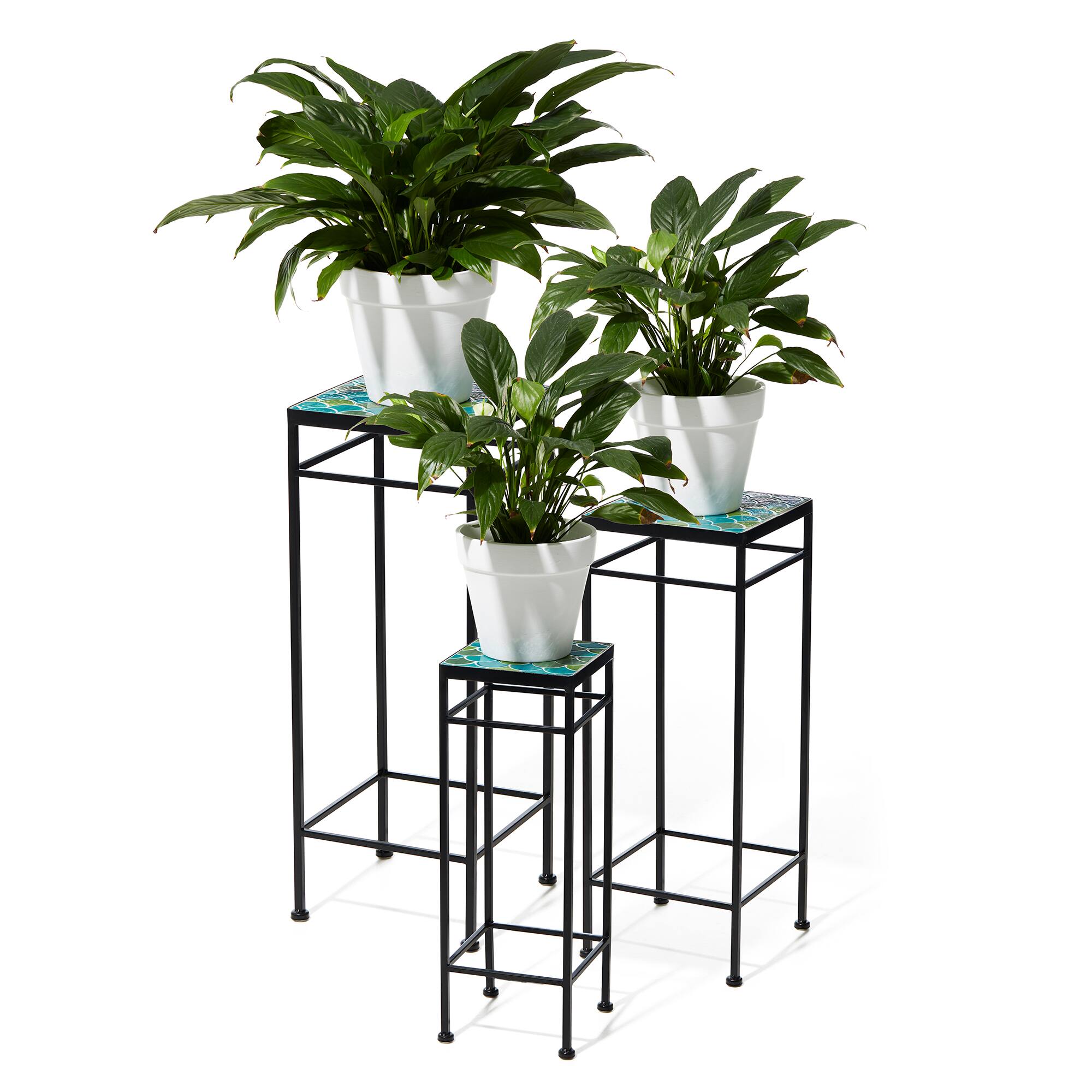 Glitzhome® Square Nesting Planter Stands Set